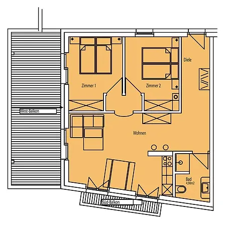 Apartment Kasperhof 6 - 7